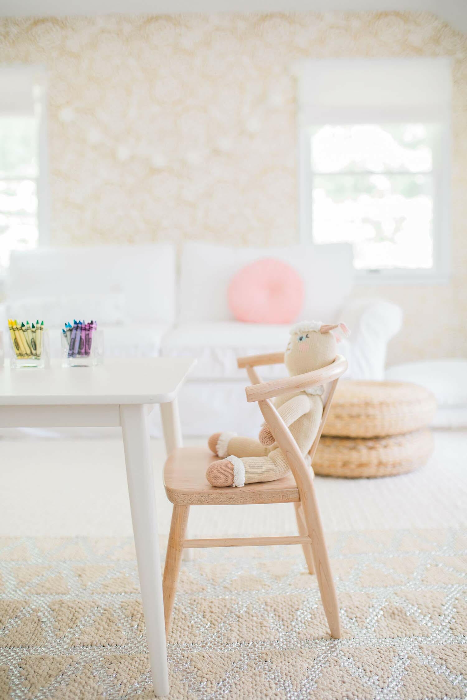 Crescent Table - White Kids Toys Milton & Goose