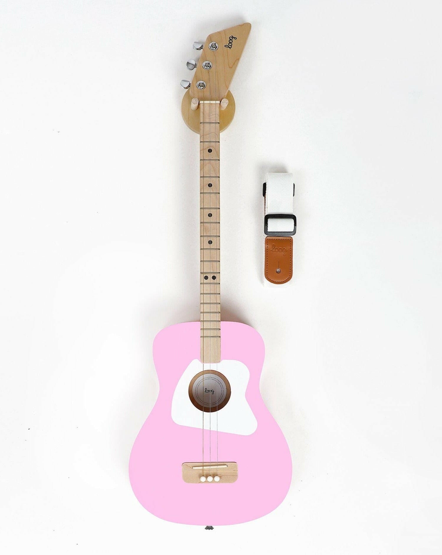 Loog Pro Acoustic Kids Guitar - Pink Musical Toys Loog