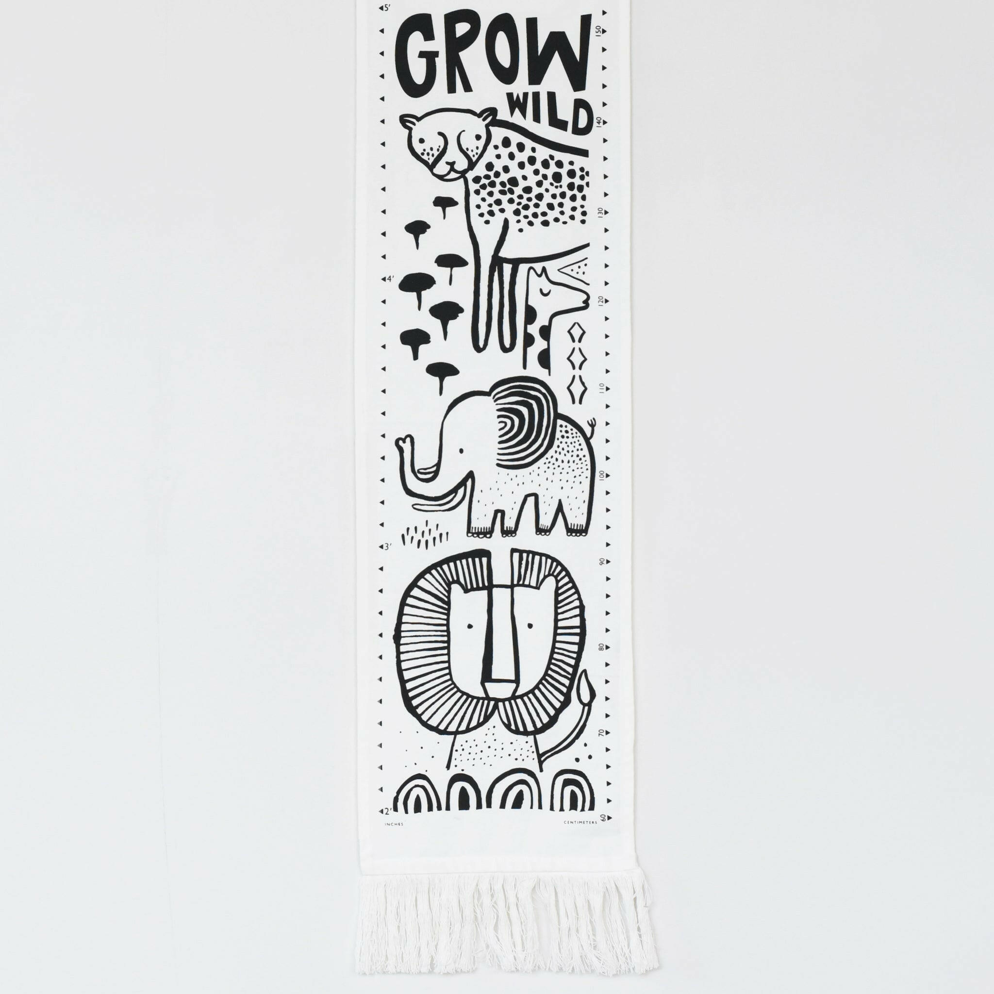 Canvas Growth Chart - Safari Decor Wee Gallery