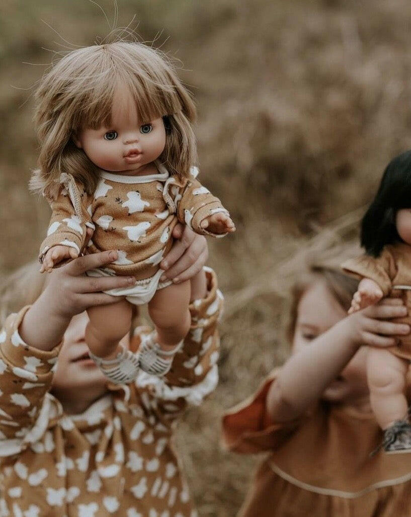 Minikane Doll & Me Outfits - Faustine Cotton Dress Little Chick Doll Clothing Minikane