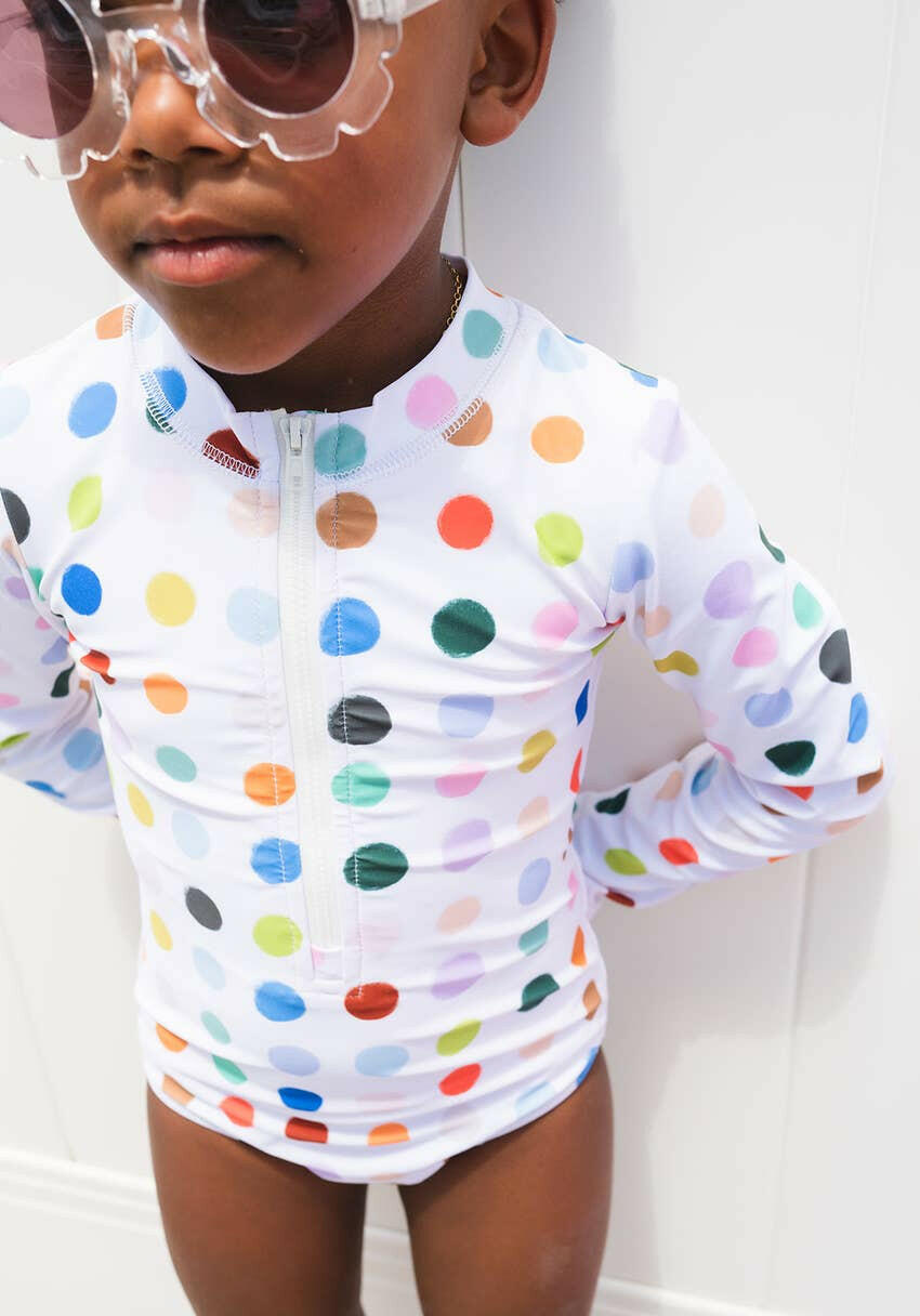Lyanna Swim in Bold Dots Ollie Jay