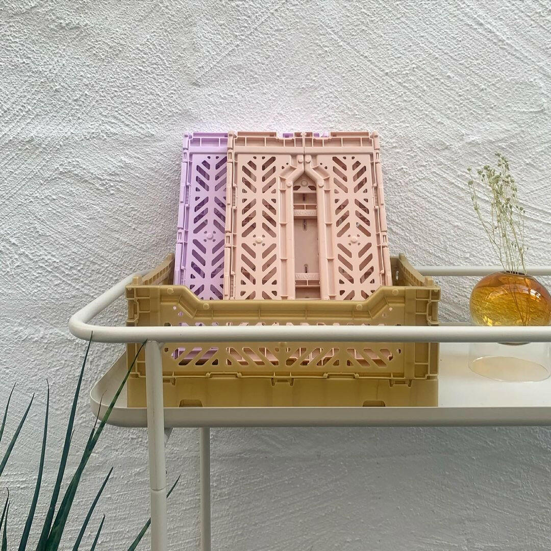 Folding Crate - Milk Tea Toy Storage Aykasa