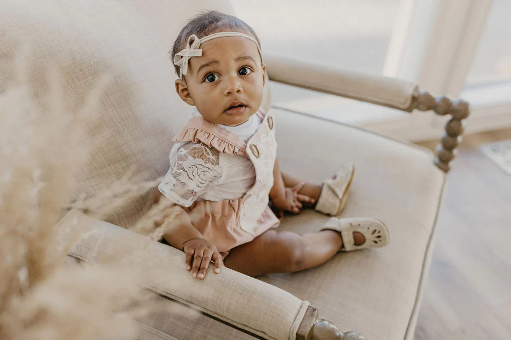 French Vanilla & Dulce de Leche RAINEY JANES Shoes Baby and Toddler Baby Shoes Starry Knight Design