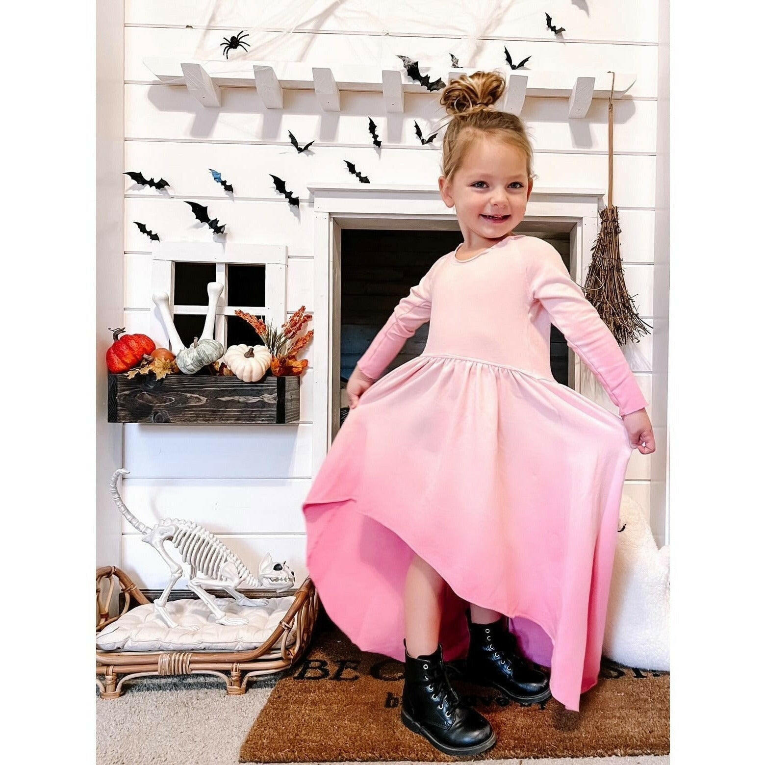 Organic Giselle Dress Long Sleeve Ombre Dresses Be Mi Los Angeles