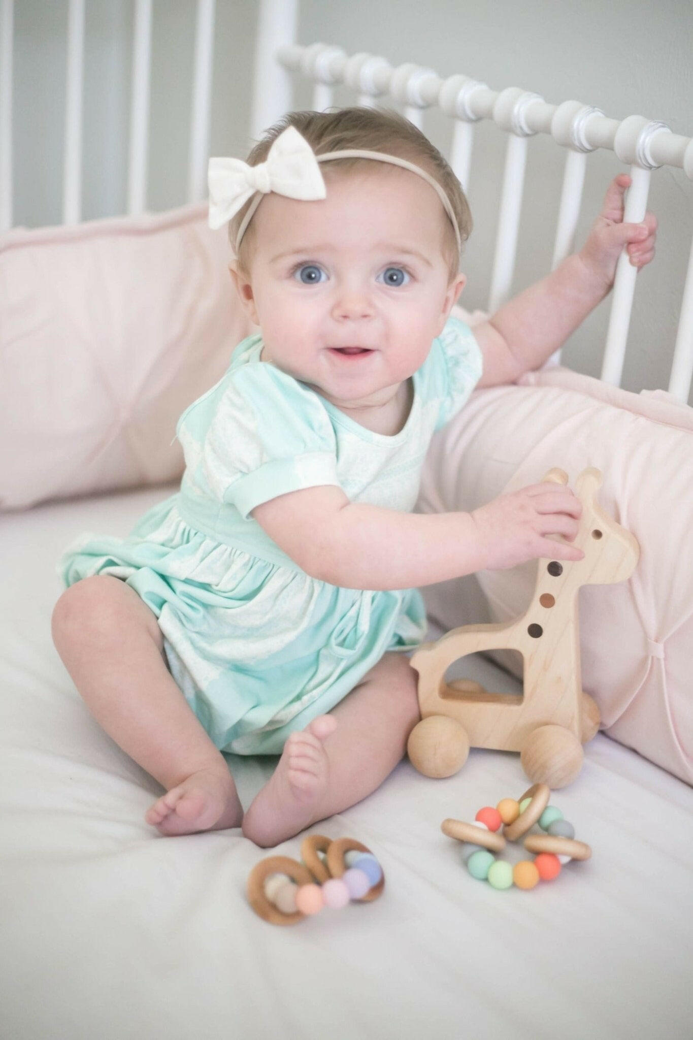 Giraffe Push Toy Wooden Toy Bannor Toys