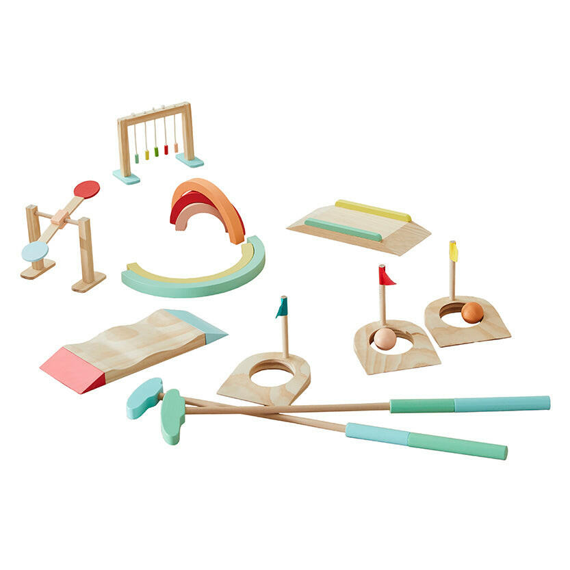 Wooden Toddler Mini Golf Set Kids Toys Wonder & Wise by Asweets