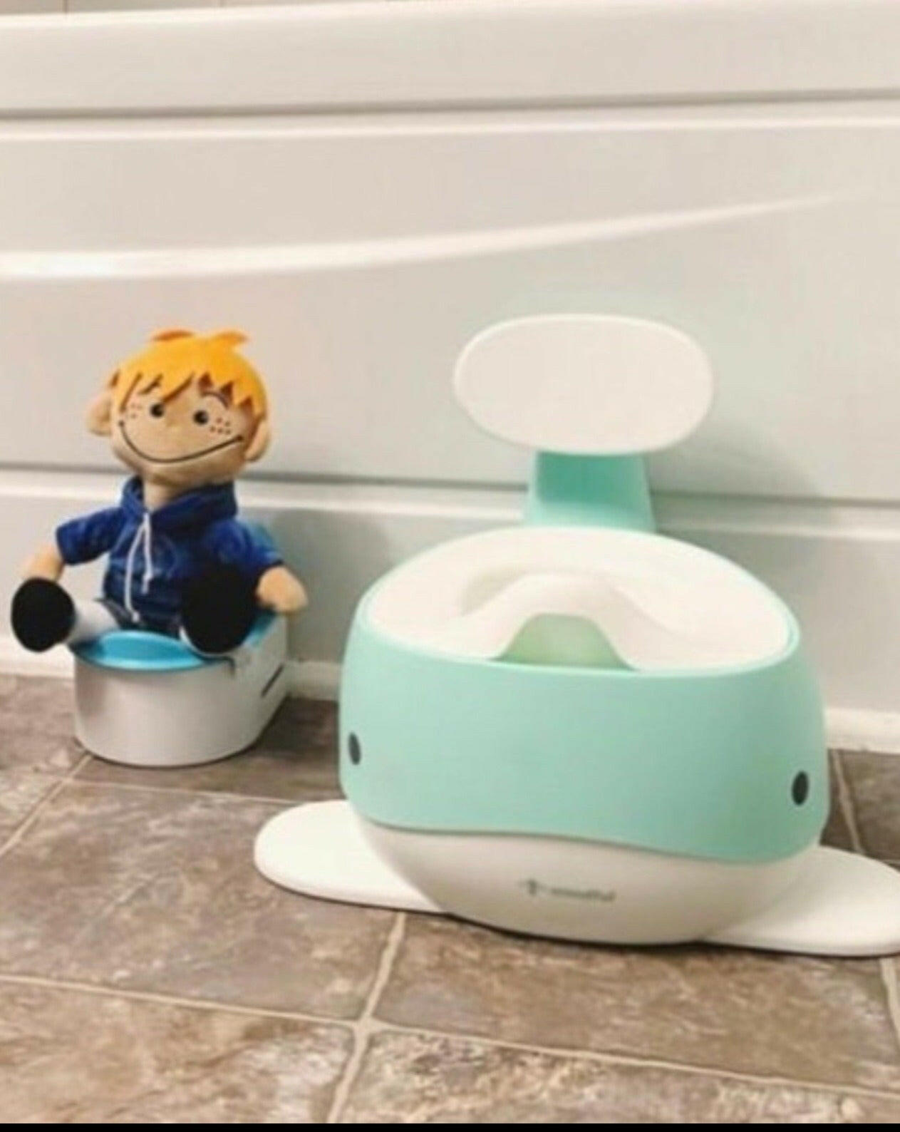 Moby Whale Potty Trainer - Mint Training Potties Be Mindful