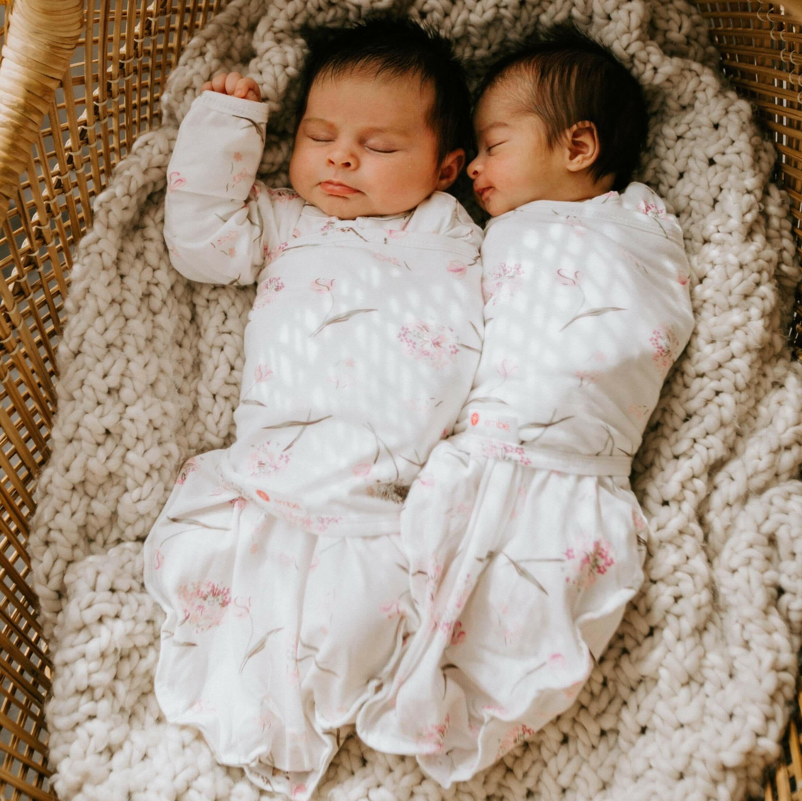 Hat + Long Sleeve Swaddle Sack Bundle Swaddling Blankets embé®
