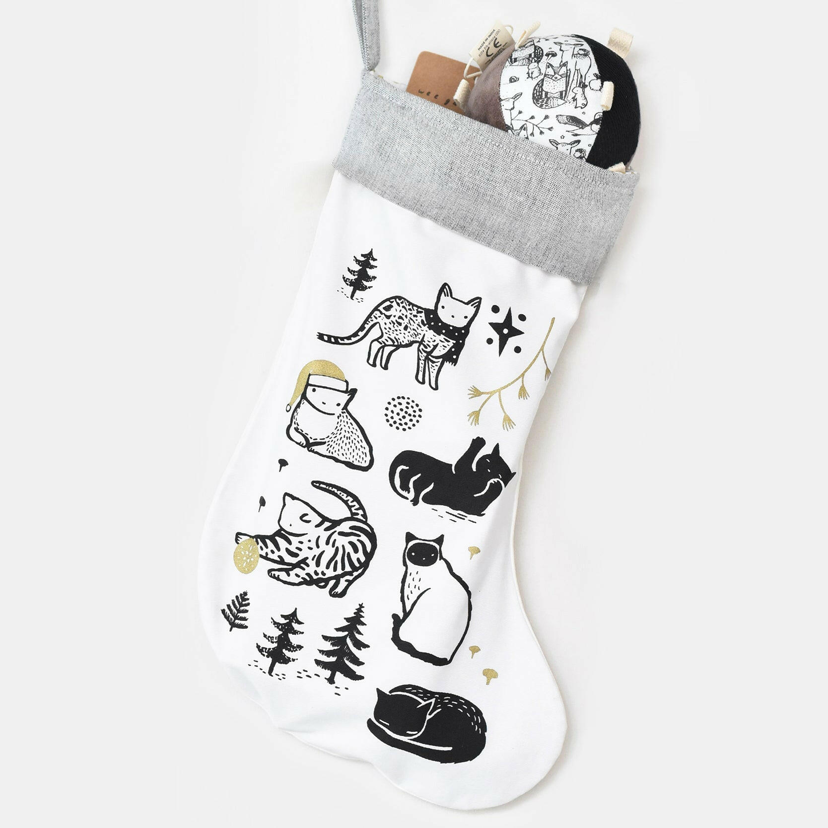 Festive Cats Stocking Christmas Wee Gallery
