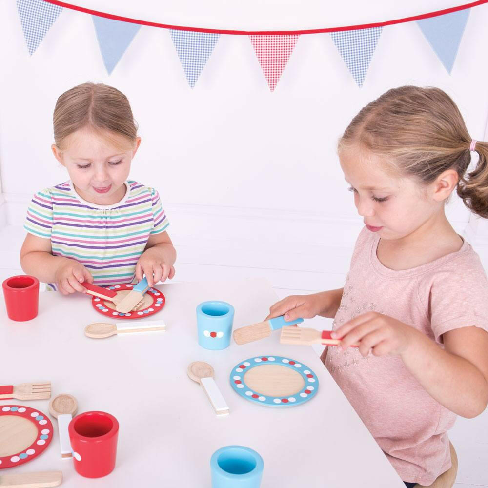 Dinner Service (20 Pieces) by Bigjigs Toys US Bigjigs Toys US