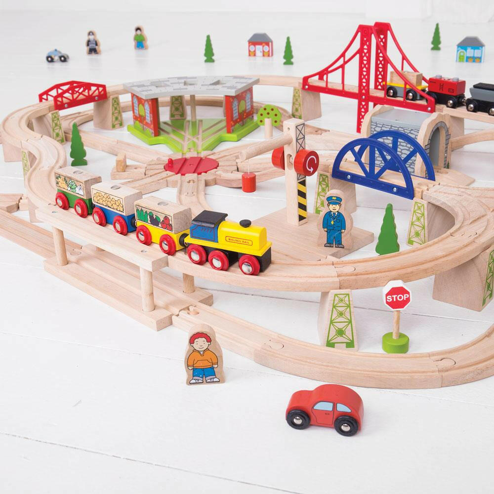 Freight Train Set by Bigjigs Toys US  Bigjigs Toys US