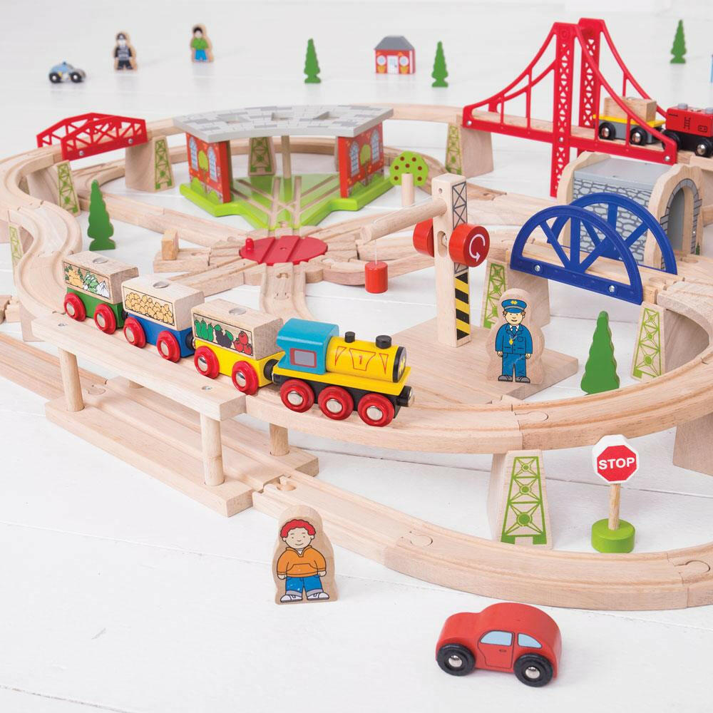 Freight Train Set by Bigjigs Toys US  Bigjigs Toys US