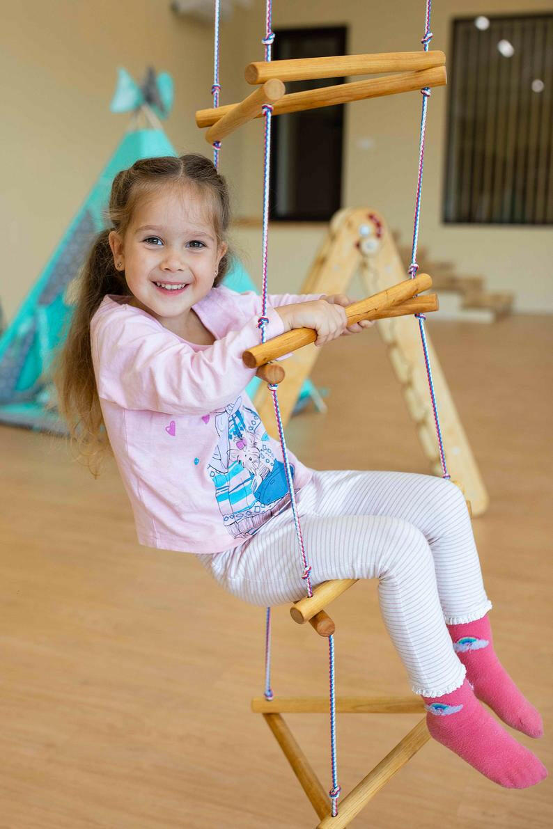 Triangle rope ladder for kids Single Swing Goodevas