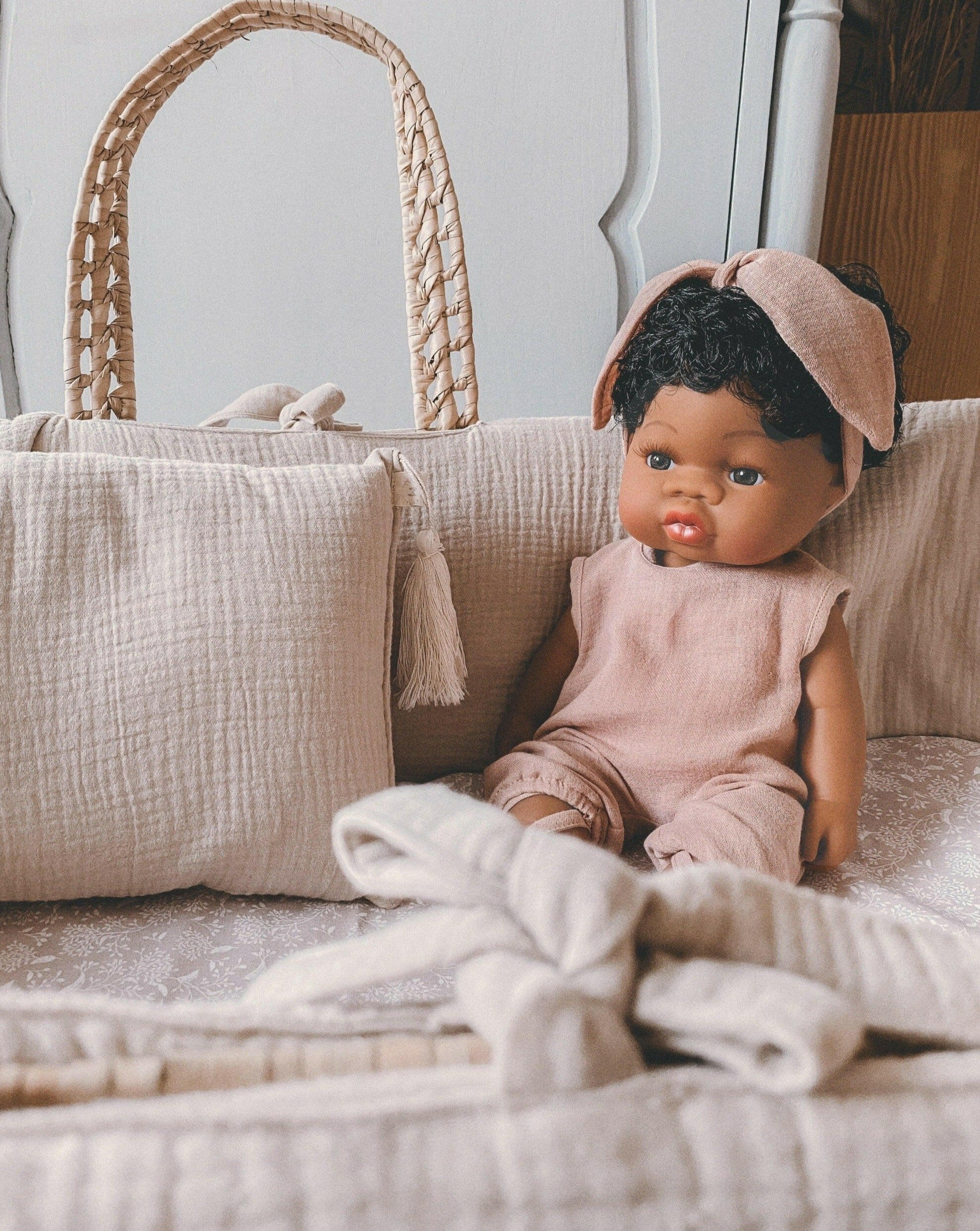 Black Baby Doll Shiny Loreta Dolls Mrs.Ertha