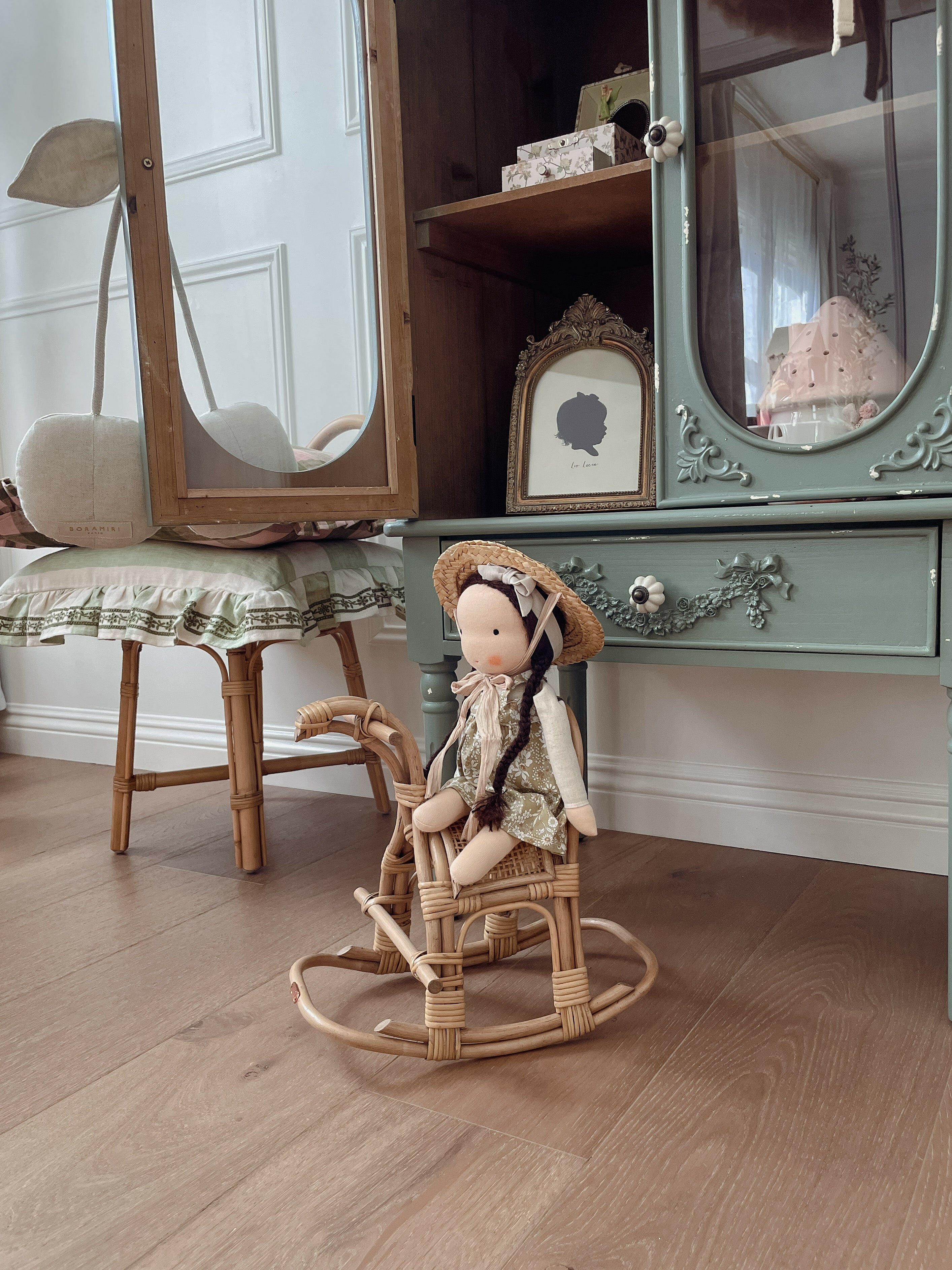 Poppie rocker, Rattan Rocking Horse Poppie Toys