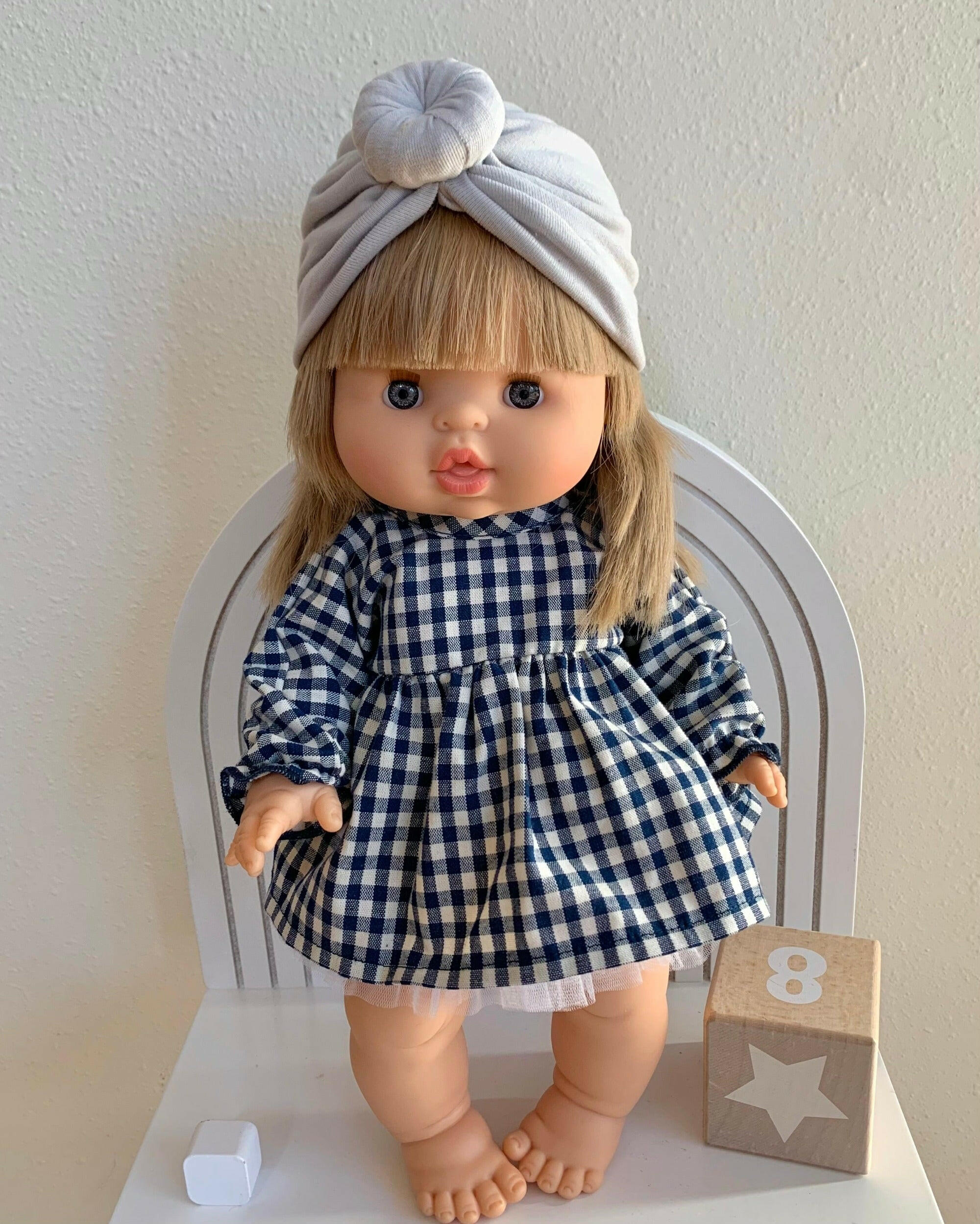 Long Sleeve Gauze Dress Little Wonder & Co Checkered