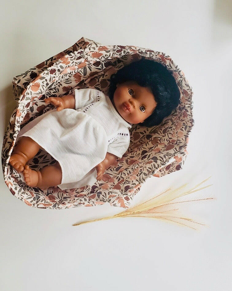 Minikane Doll Bassinet - Floral Print Doll Clothing Minikane