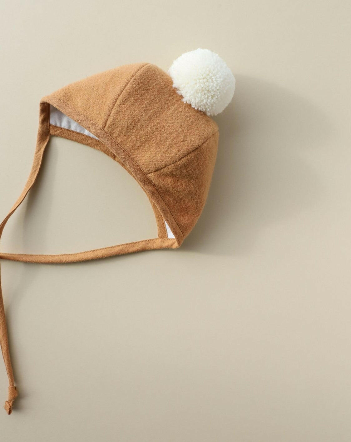 Saddle Pom Briar Baby Wool Bonnet Bonnets Briar Baby