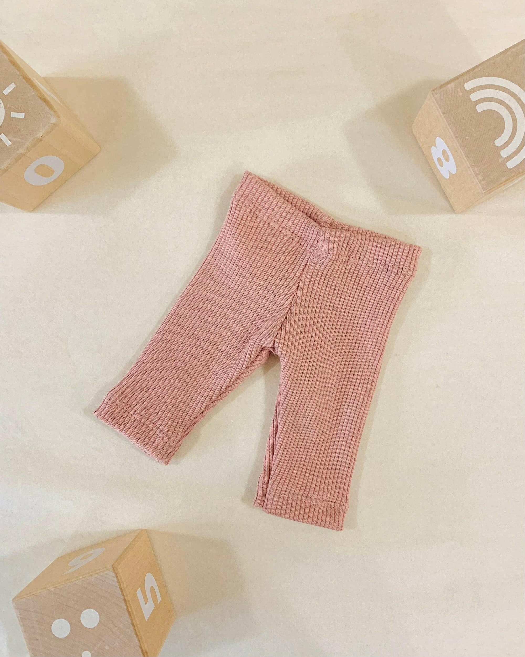 Ribbed Doll Pants Doll Clothing Little Wonder & Co. Tea Rose