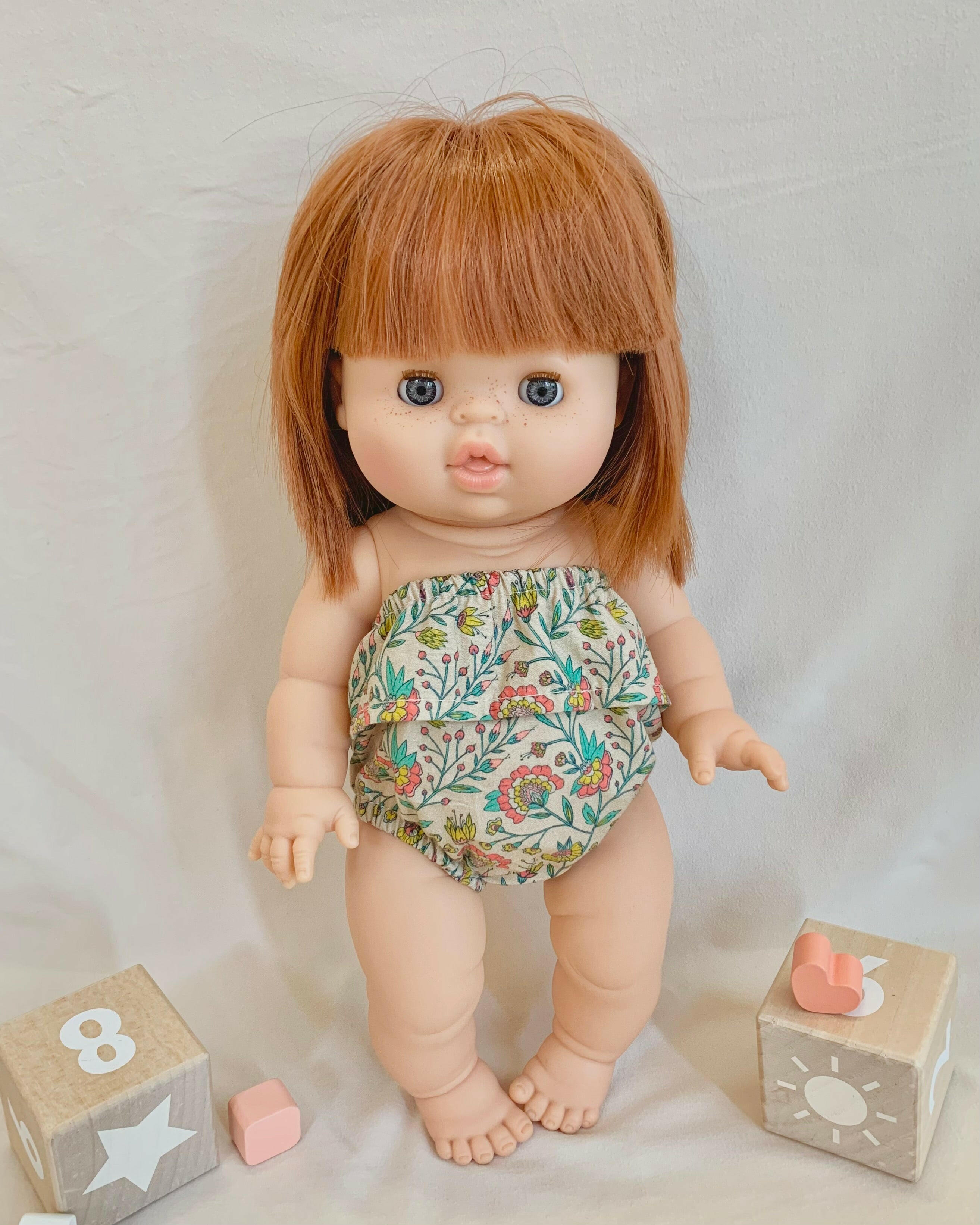 Strapless Romper - Fleurs minikane