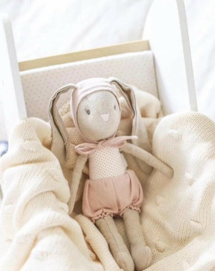 Baby Girl Bunny in Bonnet Kids Toys Alimrose