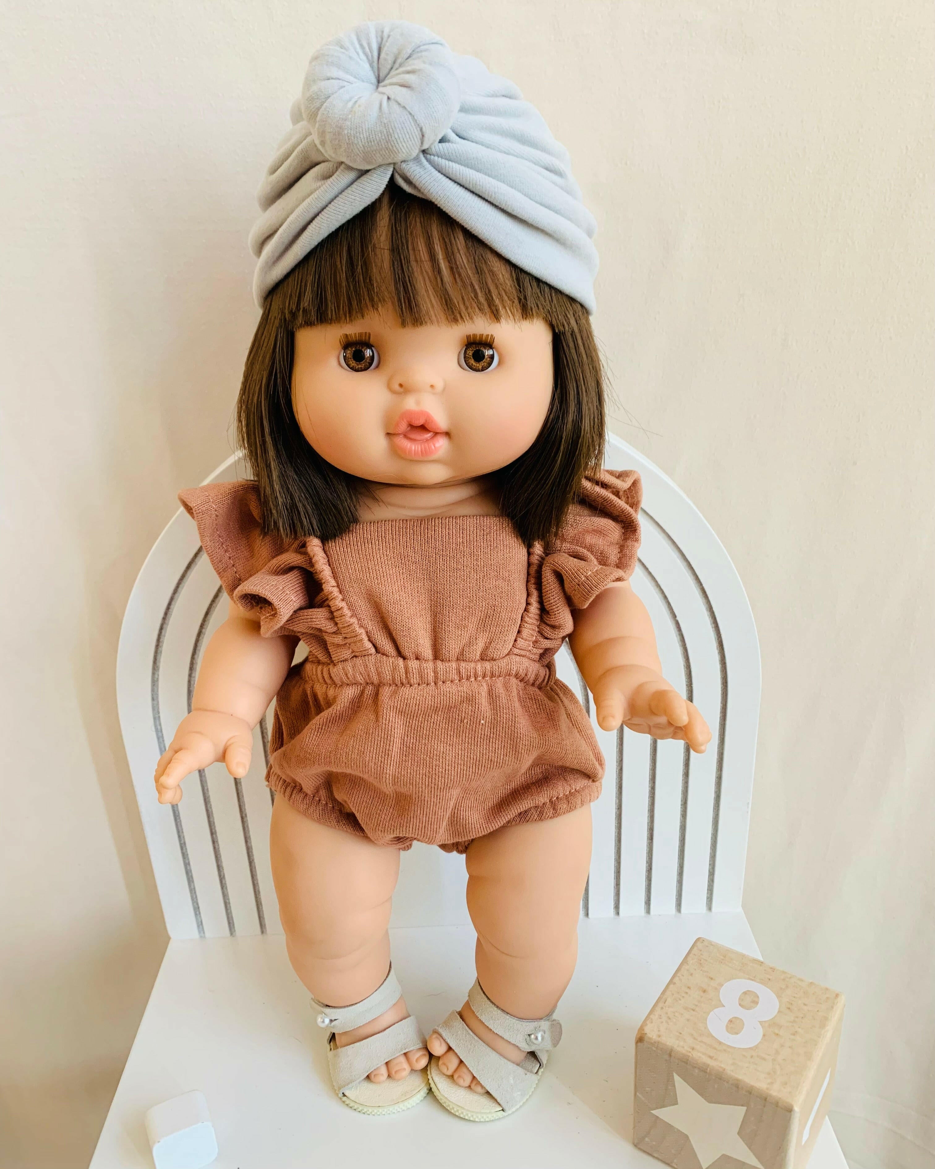 Lou Retro Romper Minikane Terracotta