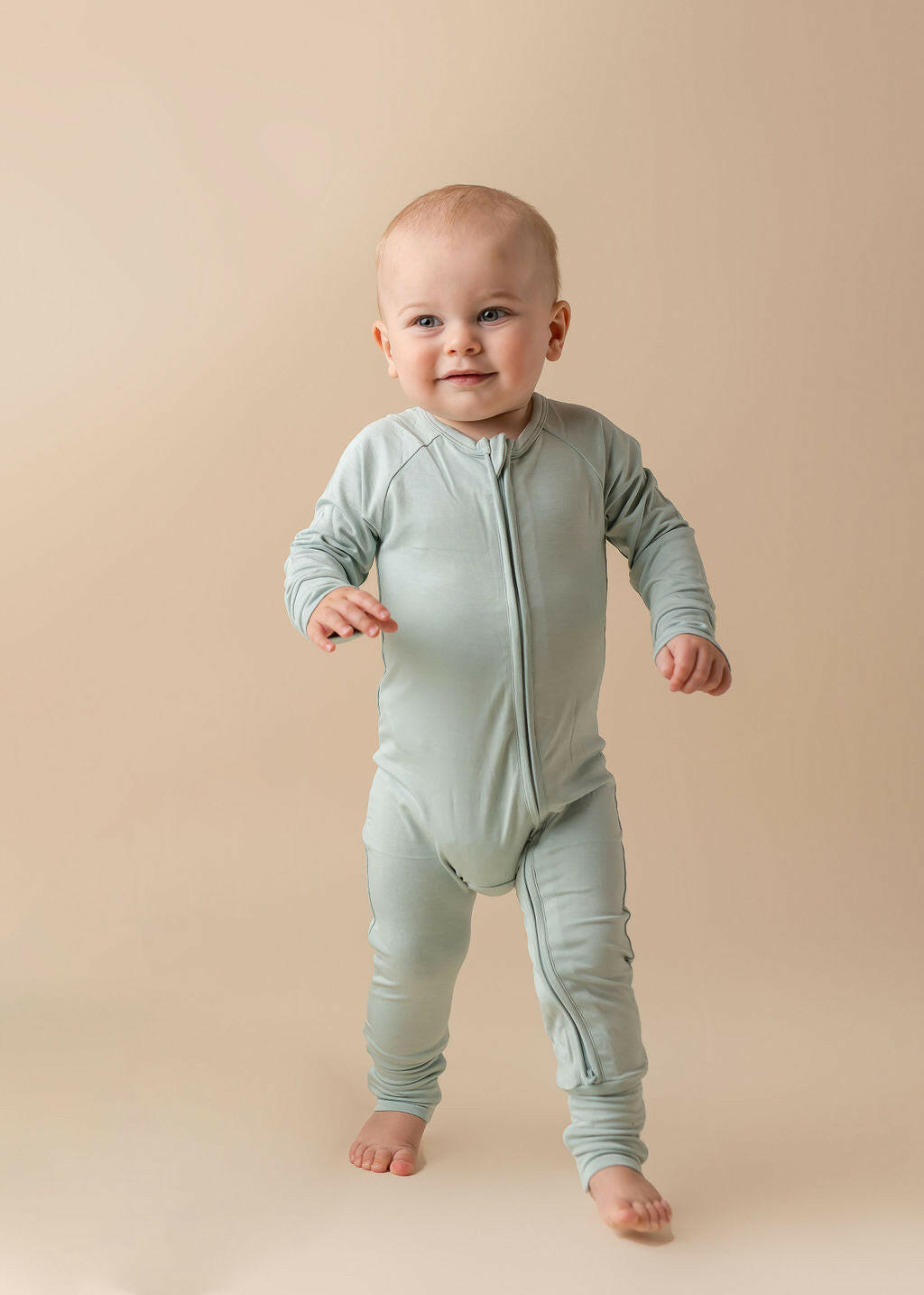Seafoam Zipper Romper Baby & Toddler In my Jammers