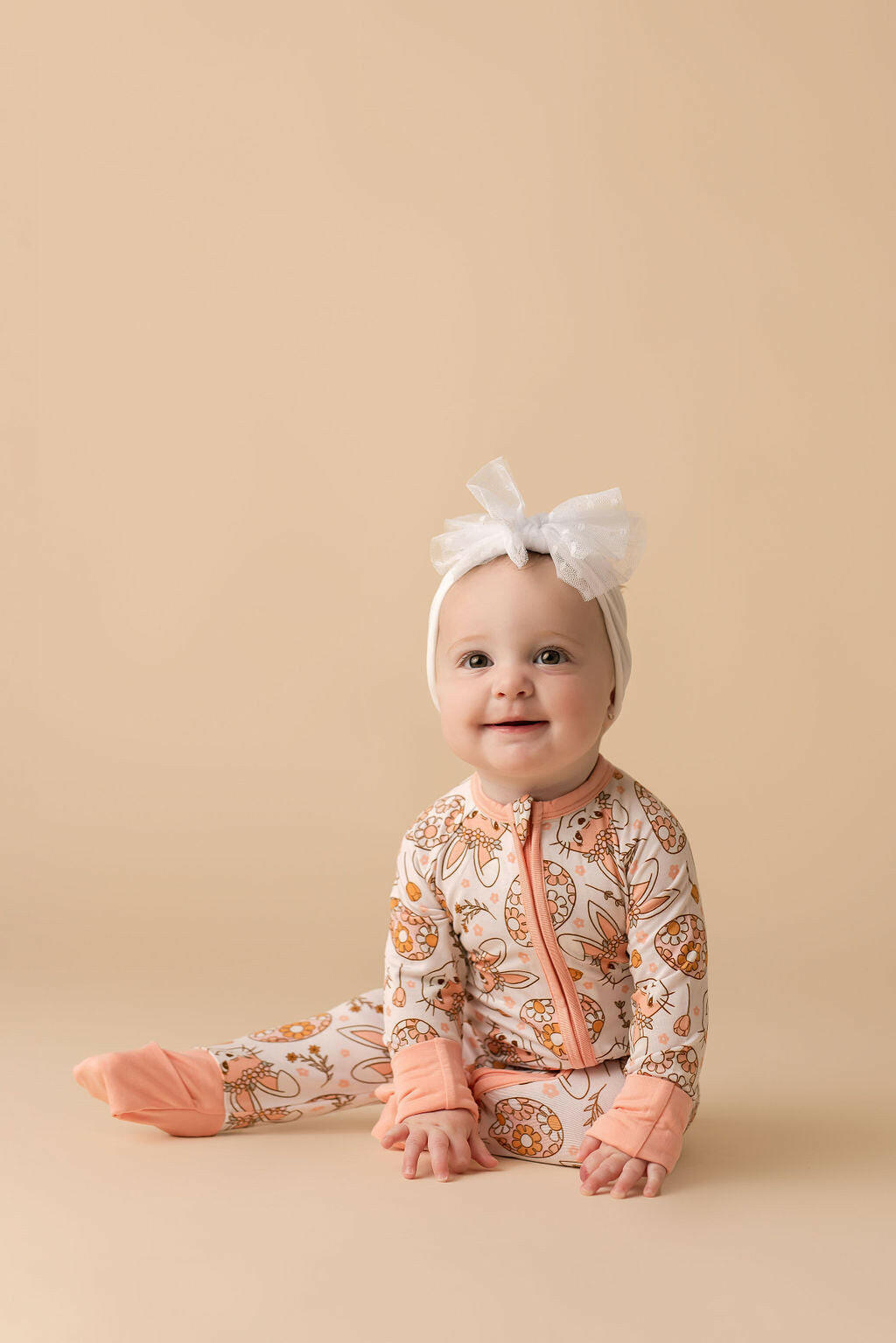 Boho Bunny Zipper Romper Baby & Toddler In my Jammers