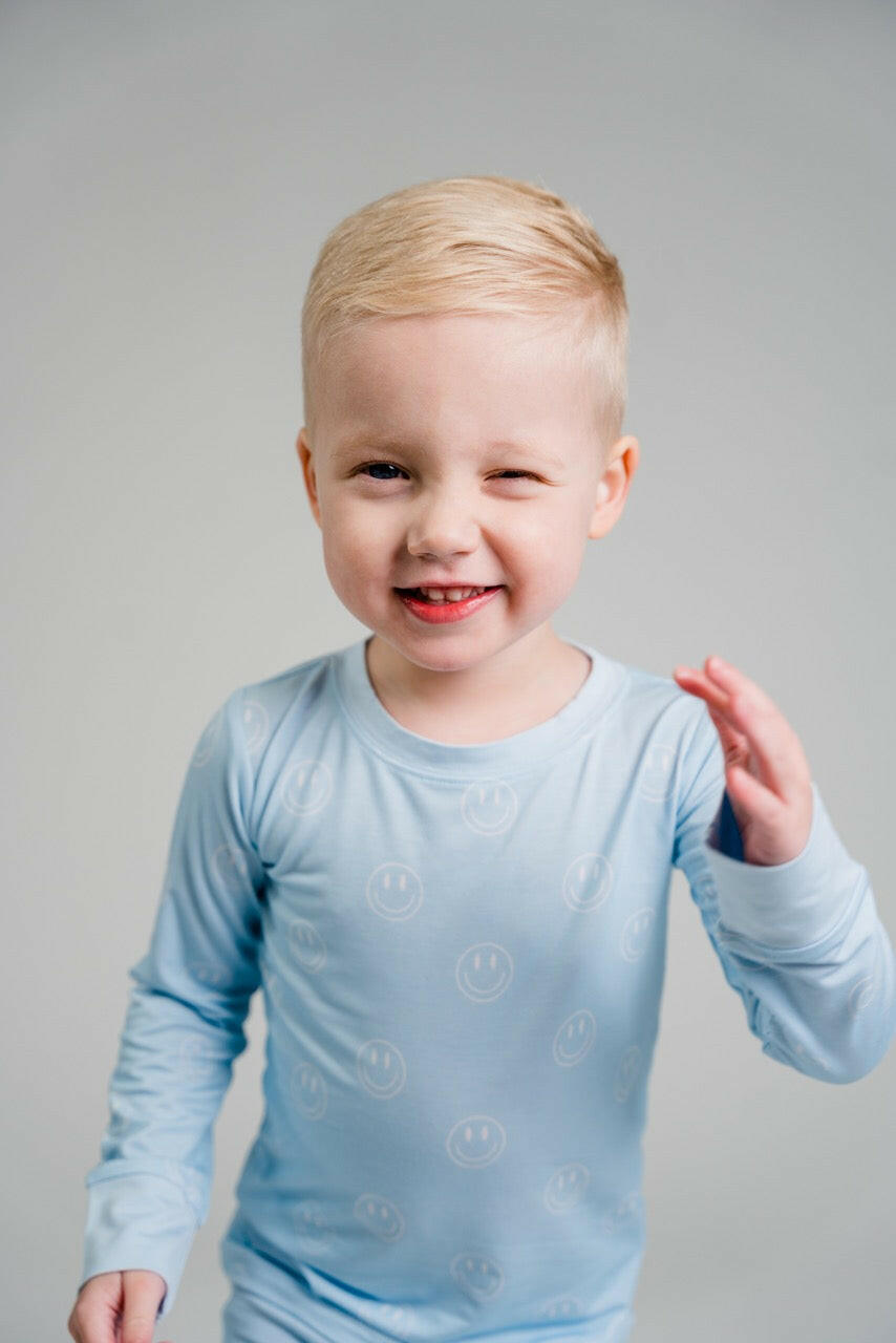 Ocean Blue Smiley Two Piece Set Baby & Toddler In my Jammers