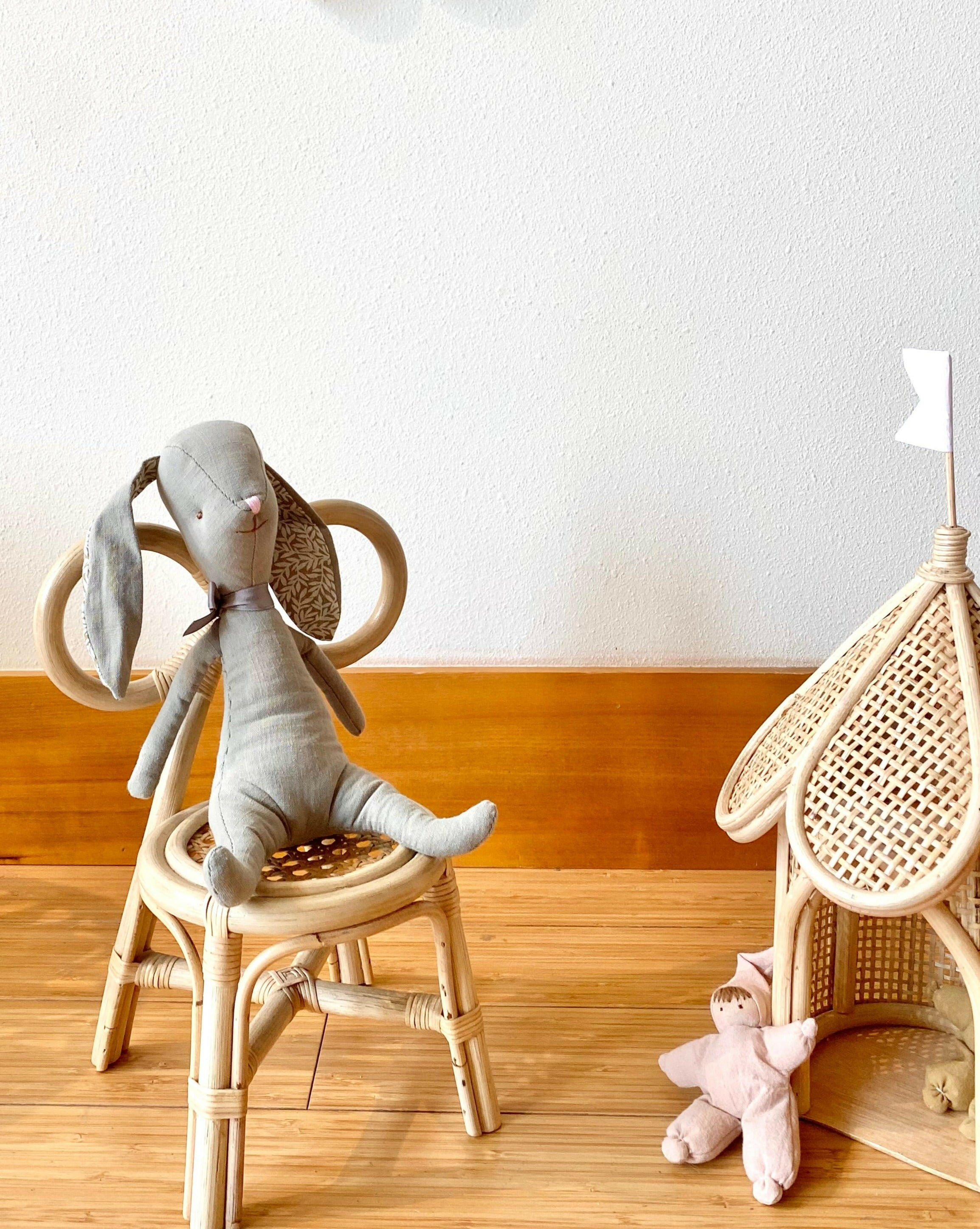 Organic Cotton Linen Bunny Rabbit Stuffies Little Wonder & Co.