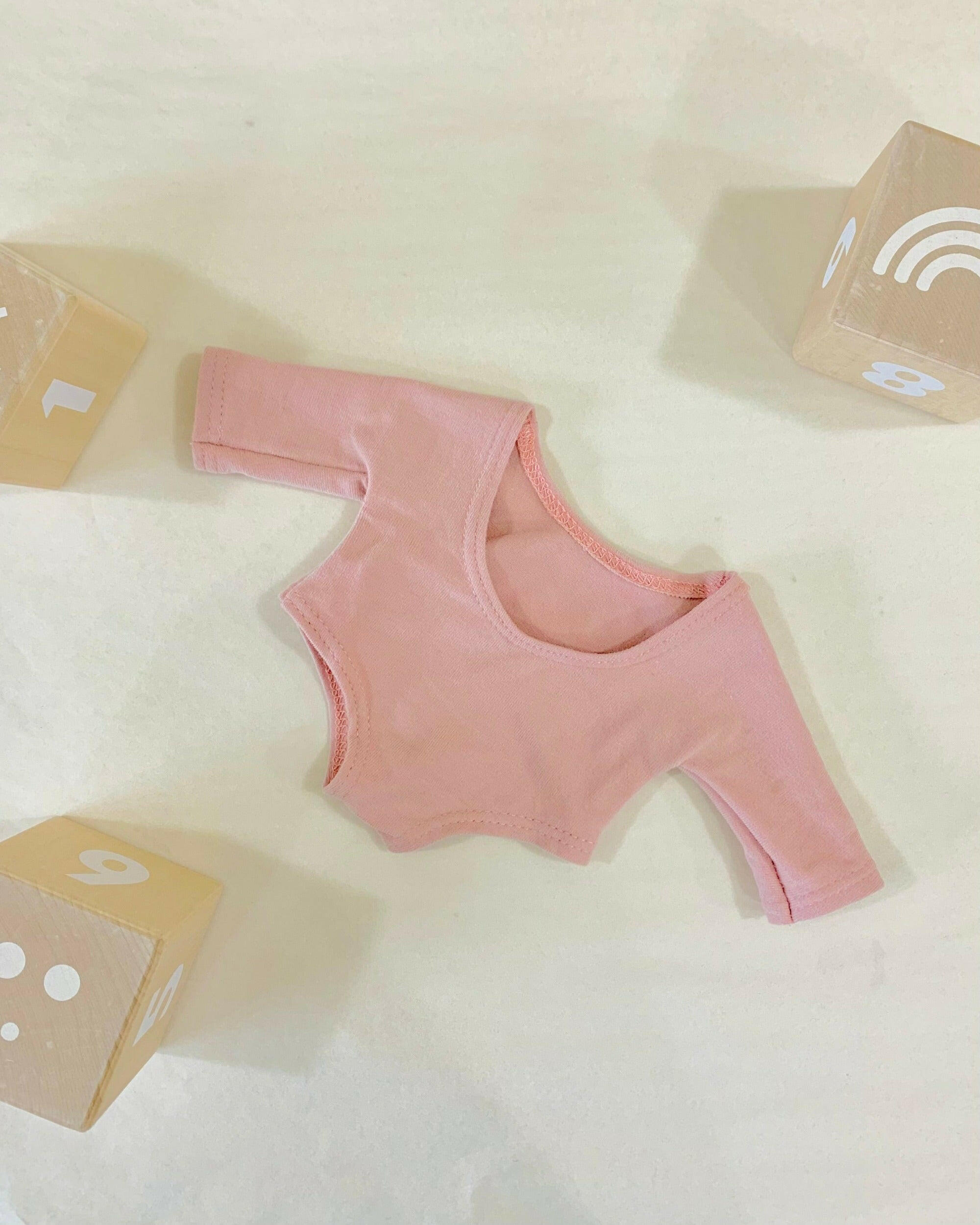 Long-Sleeve Bodysuits Doll Clothing Little Wonder & Co. Tea Rose