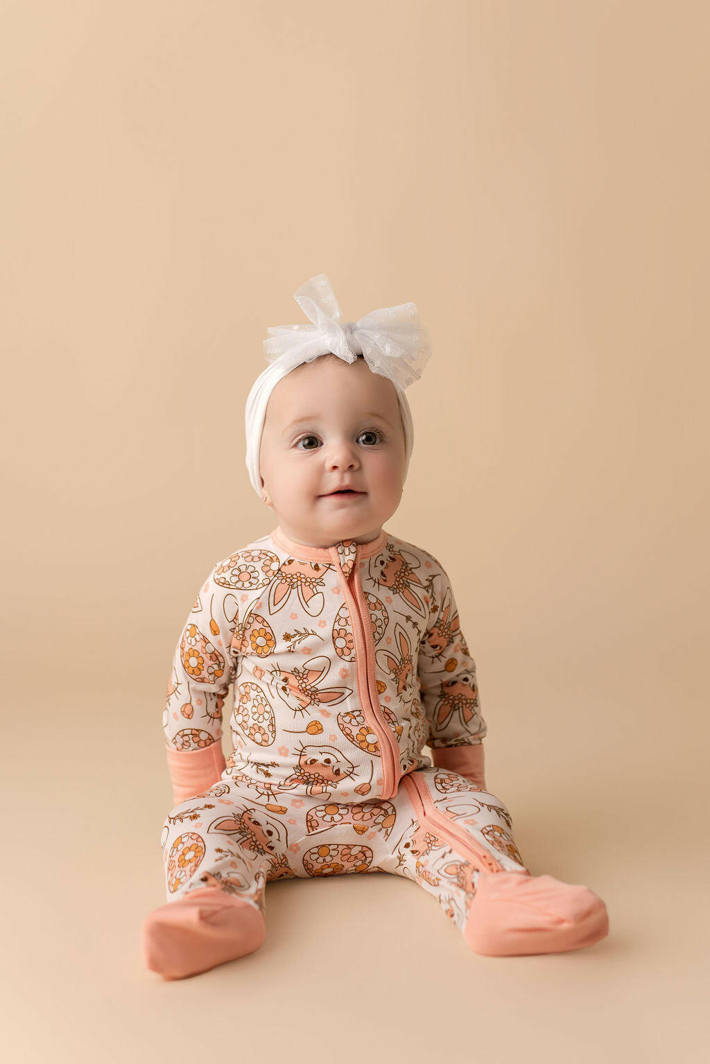 Boho Bunny Zipper Romper Baby & Toddler In my Jammers
