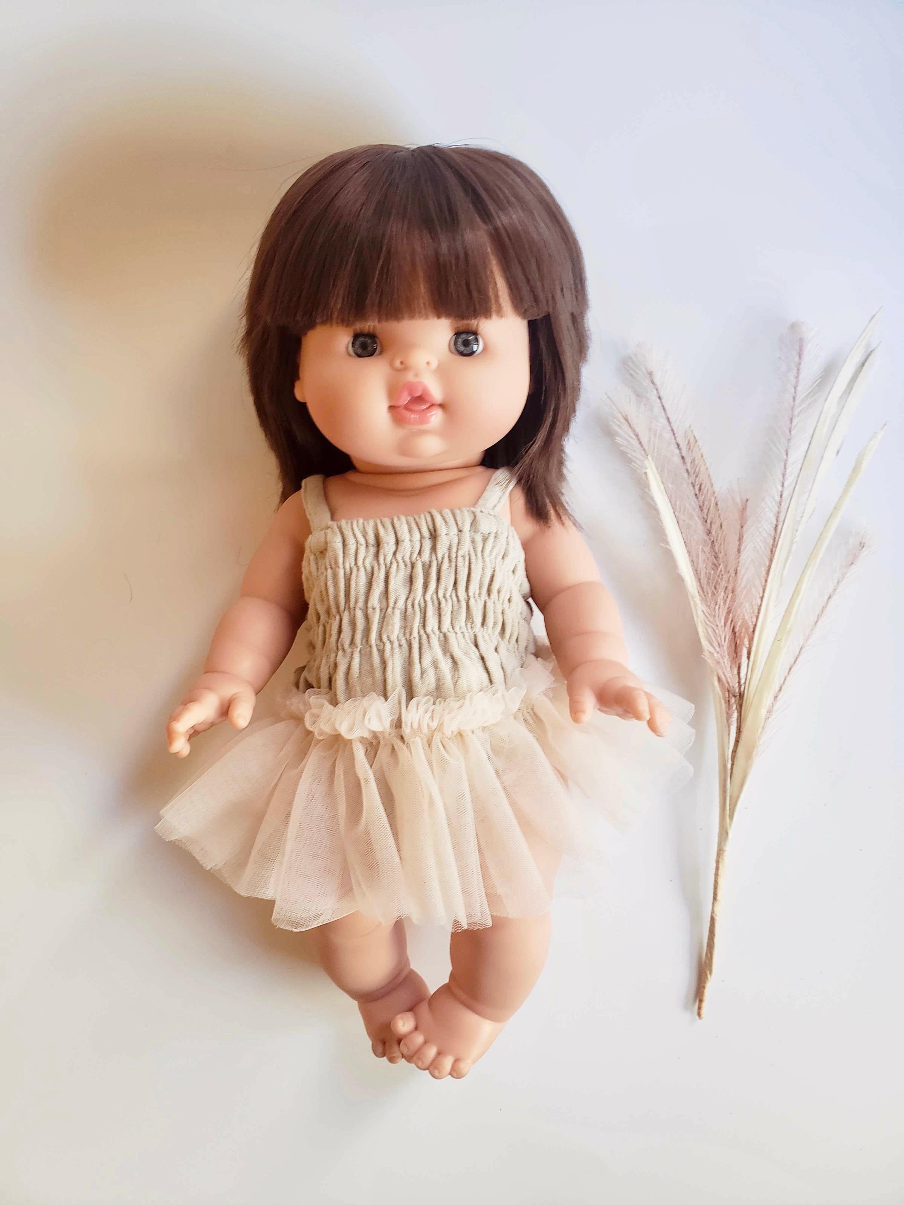 Doll Romper Clothing in Pistachio Doll Clothing Minikane
