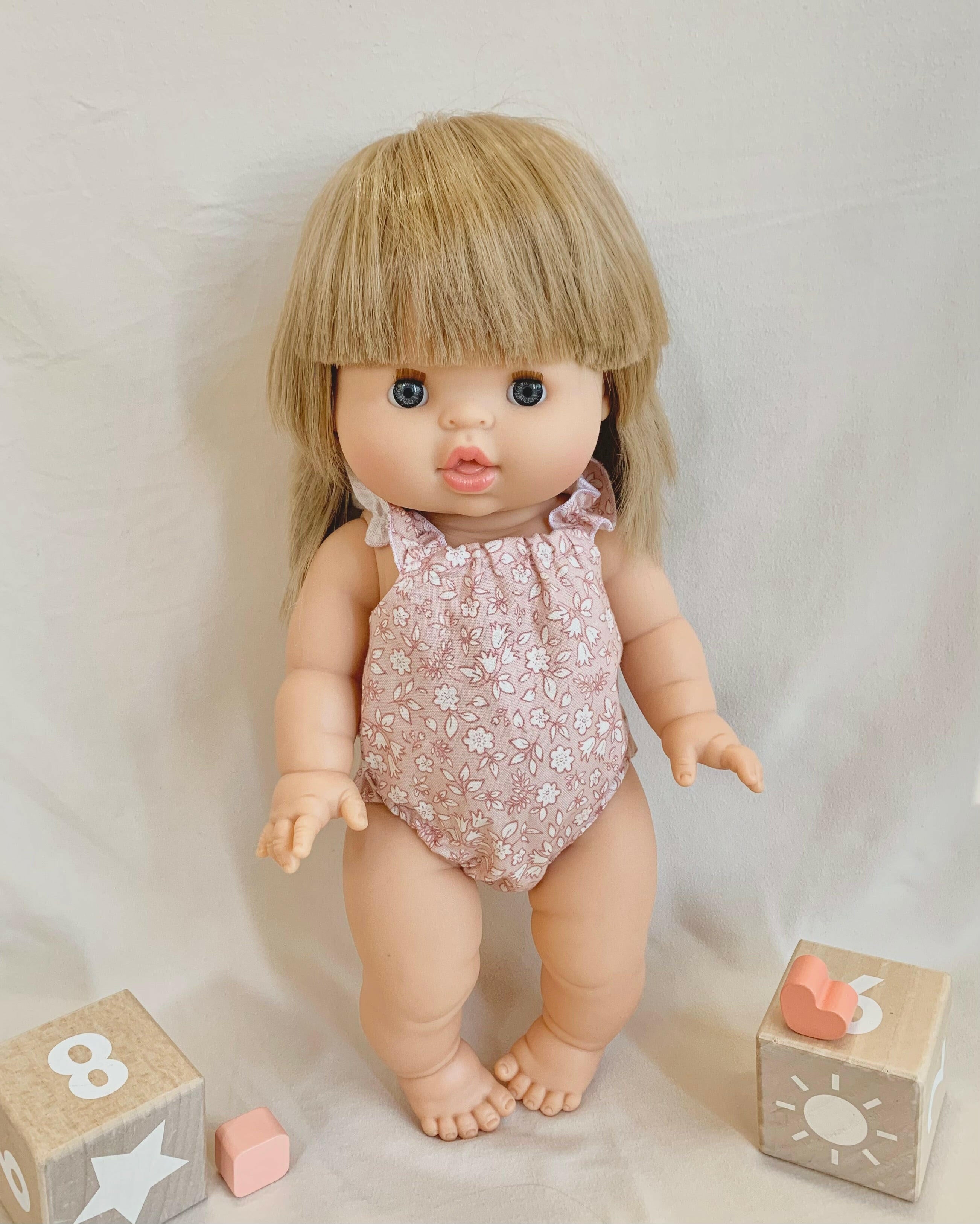 Boho Floral Romper Doll Clothing Little Wonder & Co