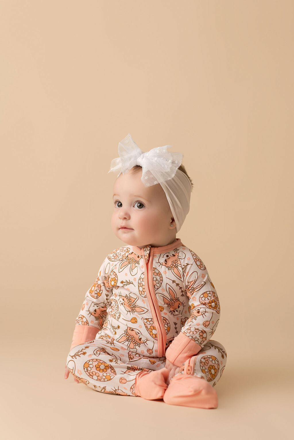 Boho Bunny Zipper Romper Baby & Toddler In my Jammers