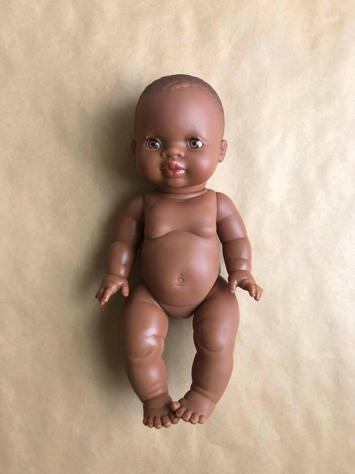 Minikane Little Black Baby Girl Doll - Brown Eyes Dolls Minikane