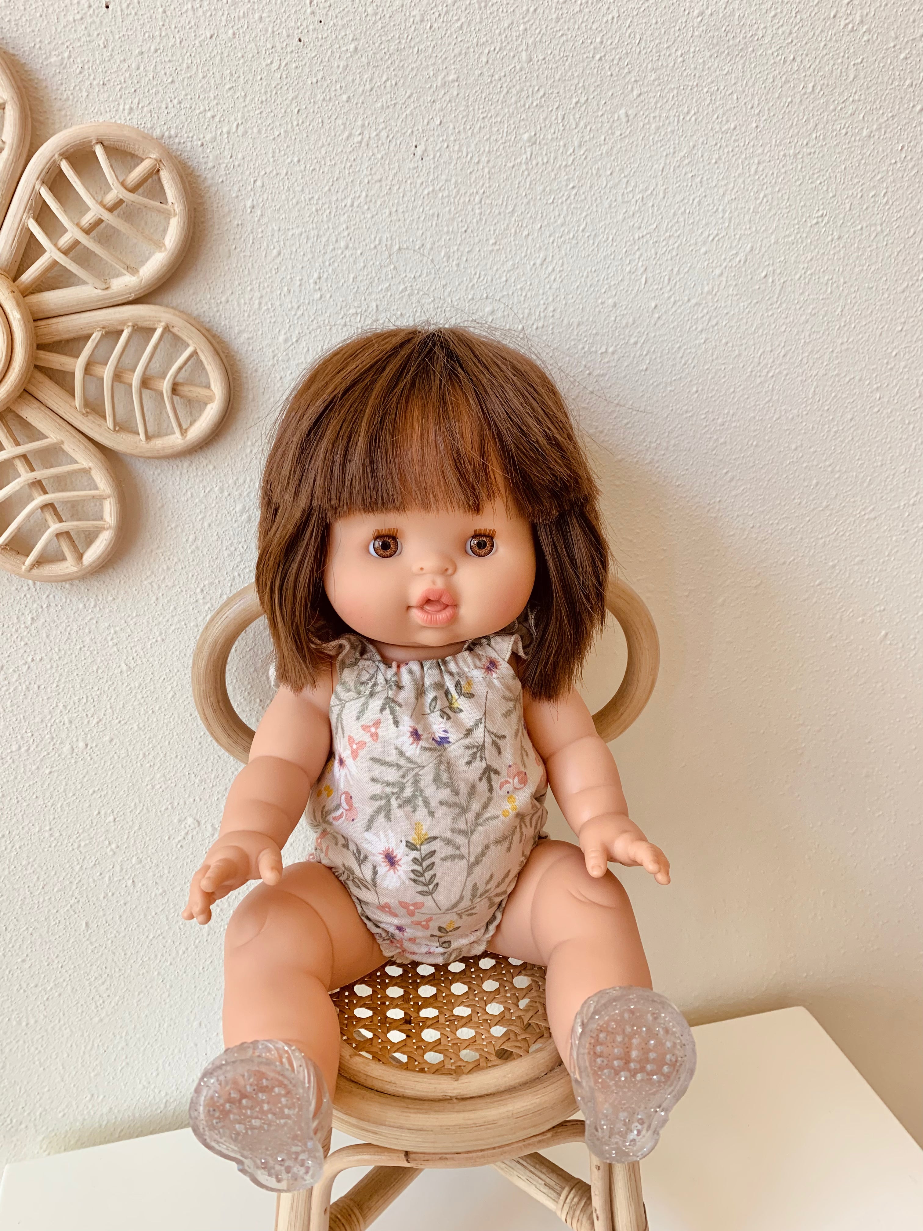 Spring Floral Doll Romper Doll Clothing Little Wonder & Co.