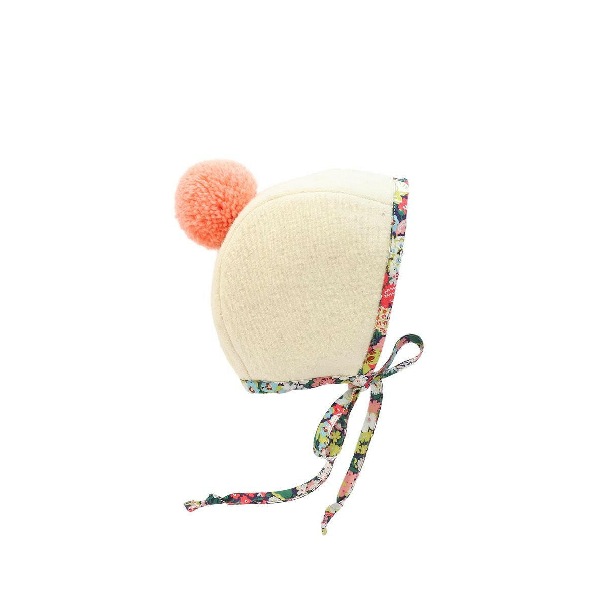 Wild Poppy Pom Briar Baby Wool Bonnet  Briar Baby