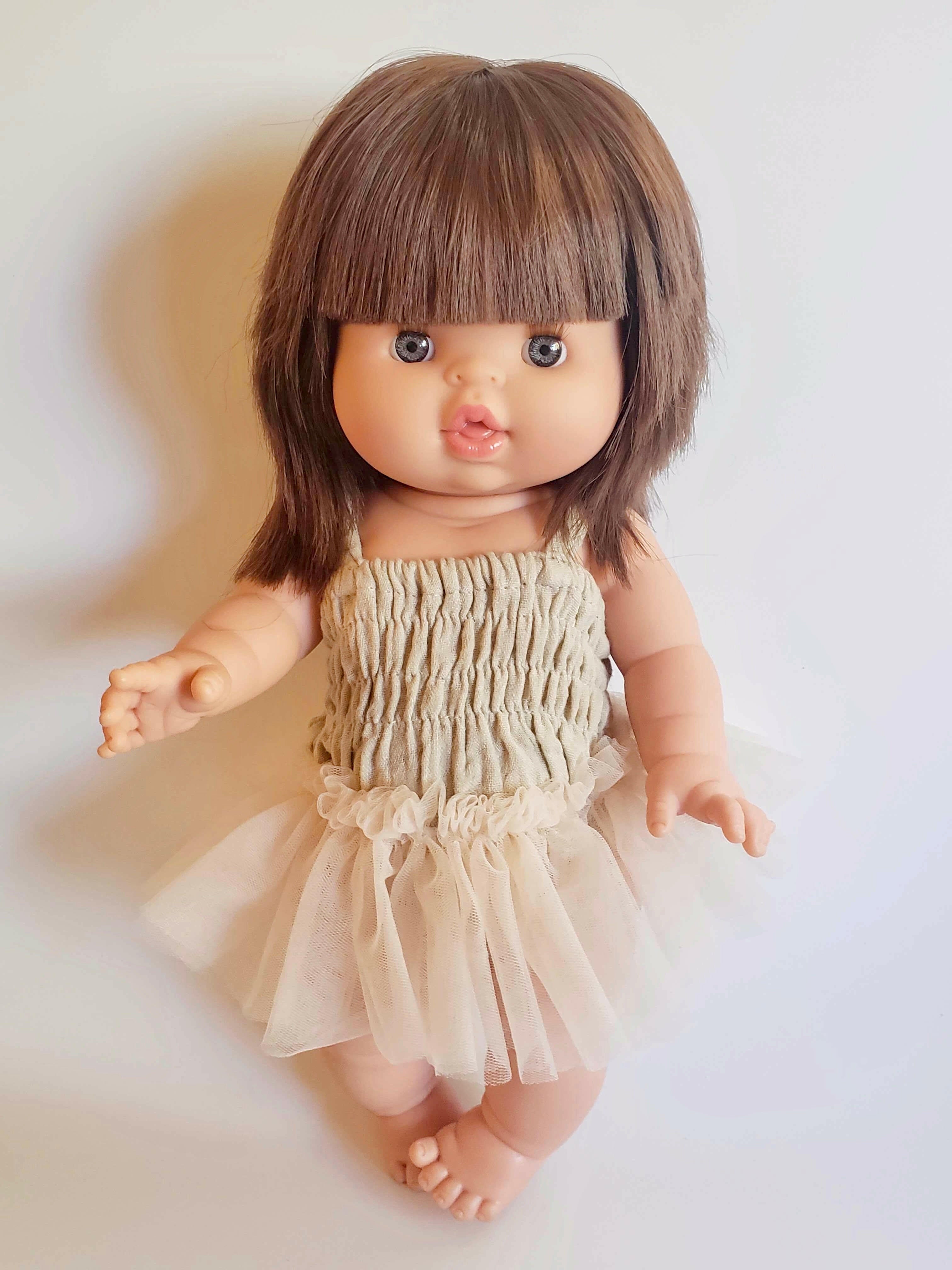 Doll Romper Clothing in Pistachio Doll Clothing Minikane