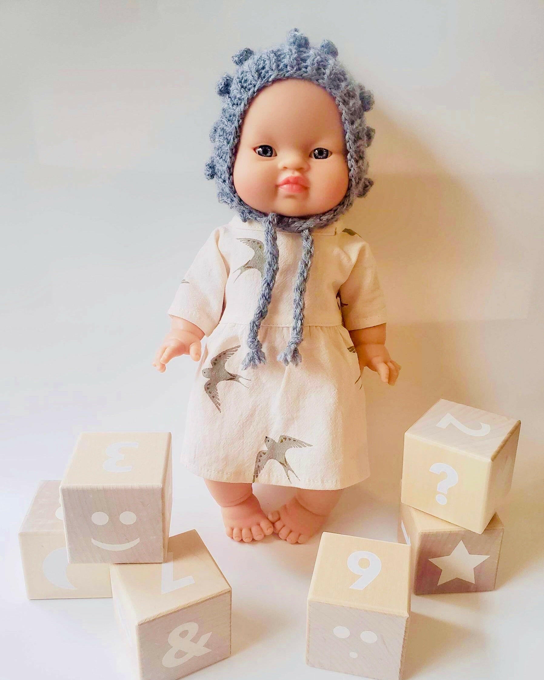 MiniKane Asian Baby Girl Doll with Blue Eyes Dolls Minikane