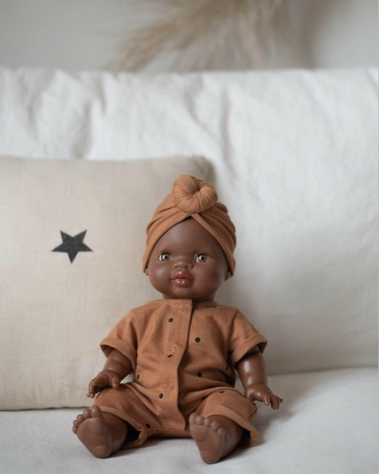 Minikane Little Black Baby Girl Doll - Brown Eyes Dolls Minikane