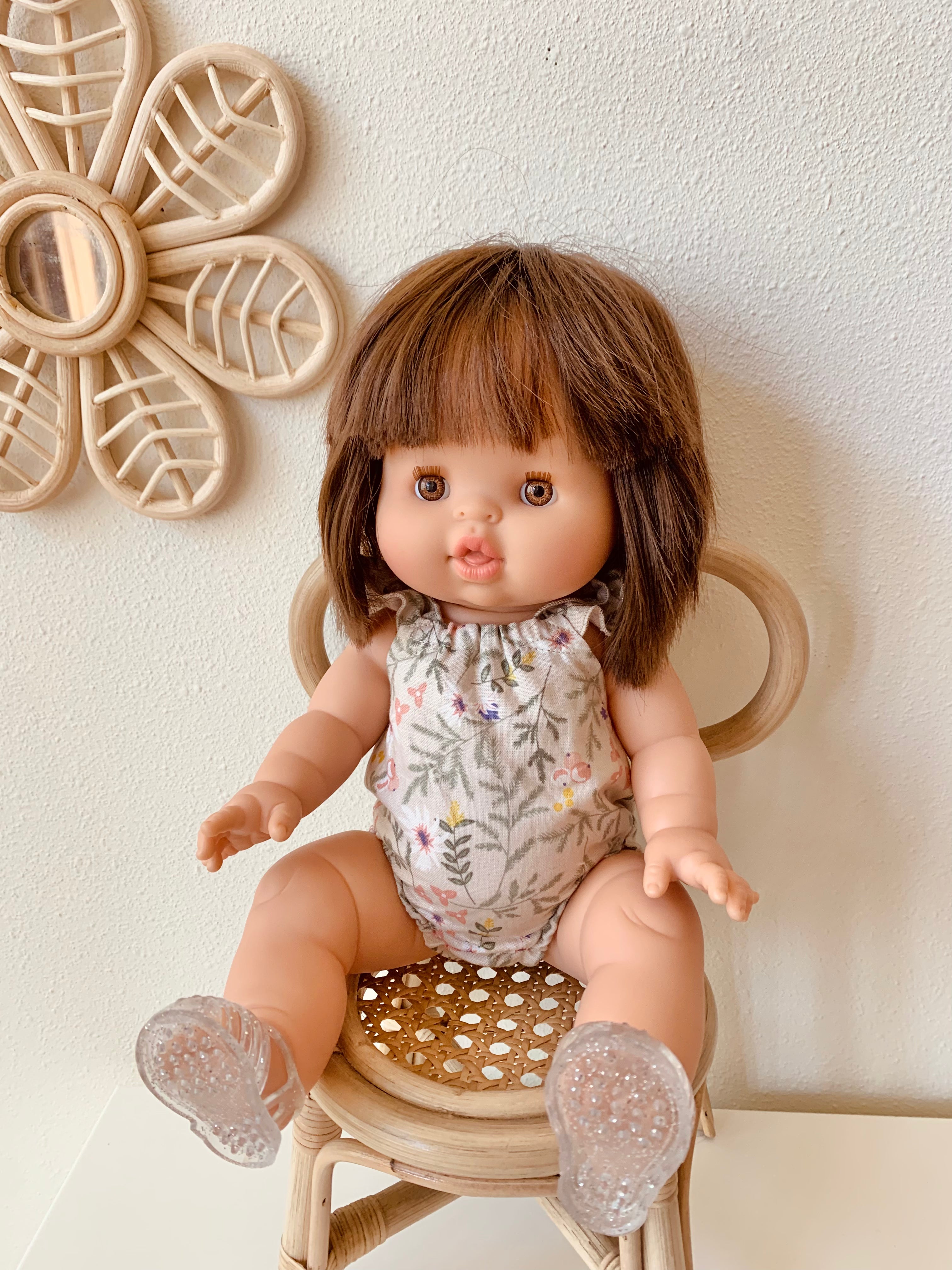Spring Floral Doll Romper Doll Clothing Little Wonder & Co.
