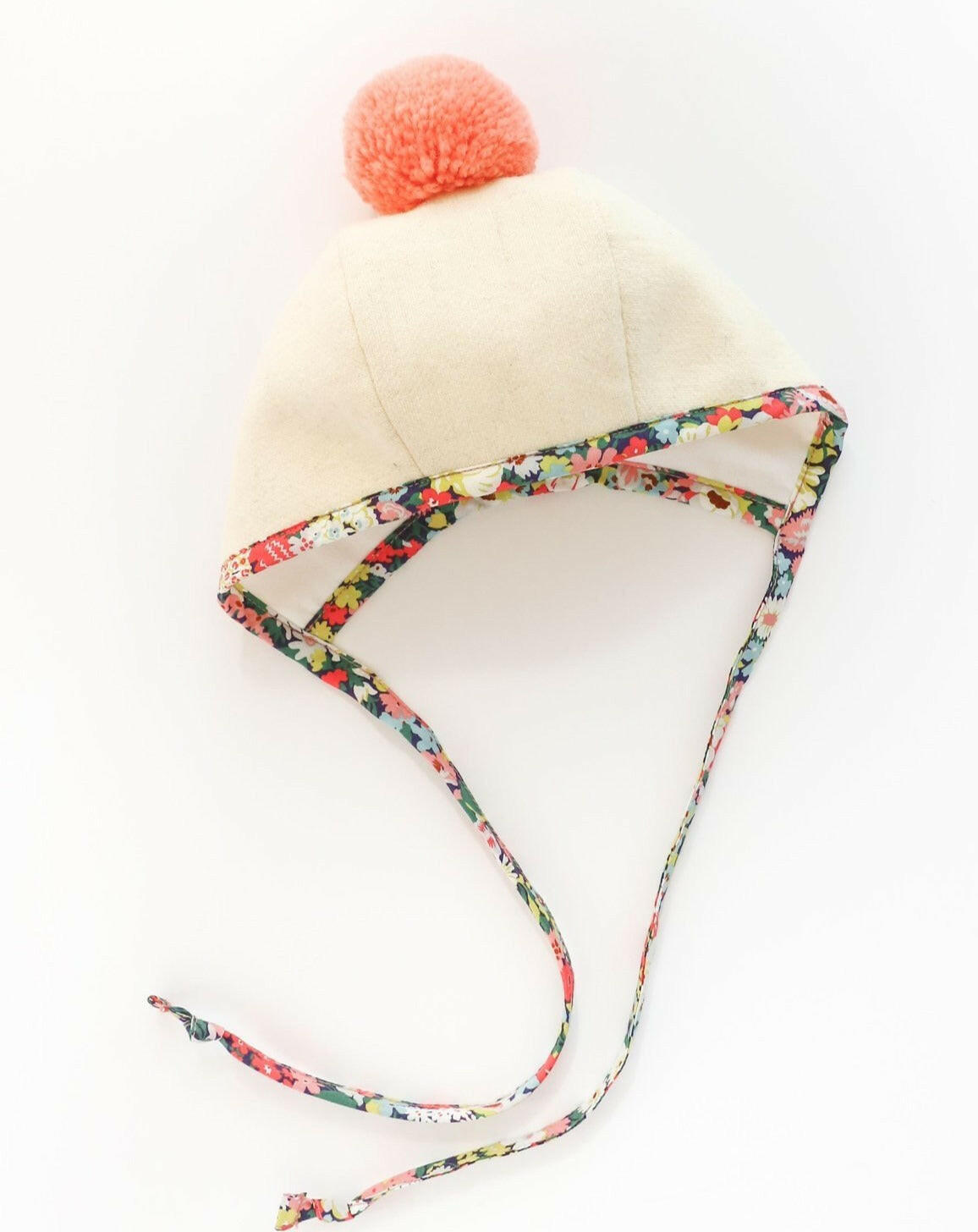 Wild Poppy Pom Briar Baby Wool Bonnet  Briar Baby