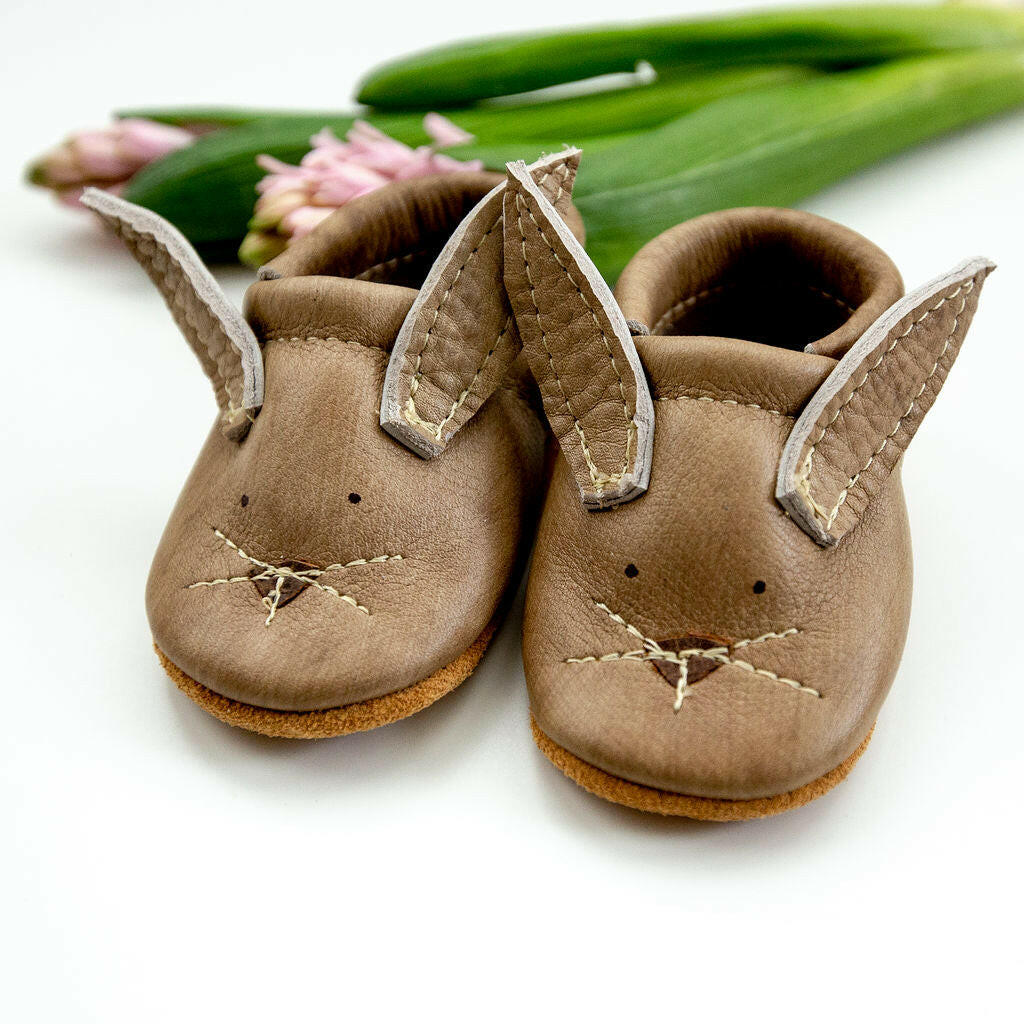 Dune Bunnies // Cute Critters Leather Shoes Baby and Toddler Bunny Baby Shoes Starry Knight Design