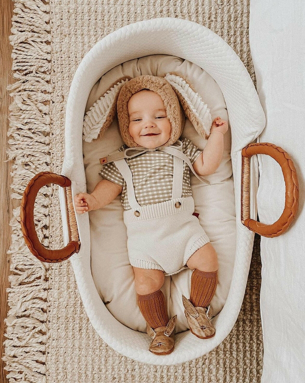 Dune Bunnies // Cute Critters Leather Shoes Baby and Toddler Bunny Baby Shoes Starry Knight Design
