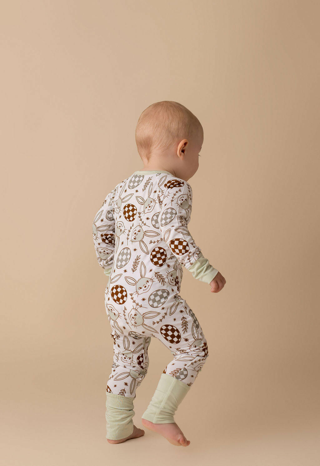 Mint Bunny Zipper Romper Baby & Toddler In my Jammers