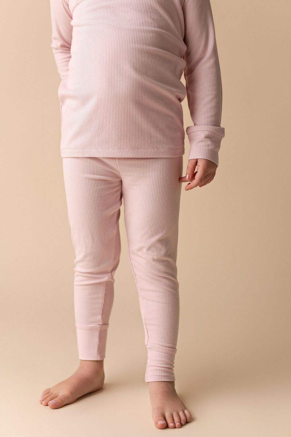 Petal Pink Ribbed Two Piece Set Baby & Toddler In my Jammers