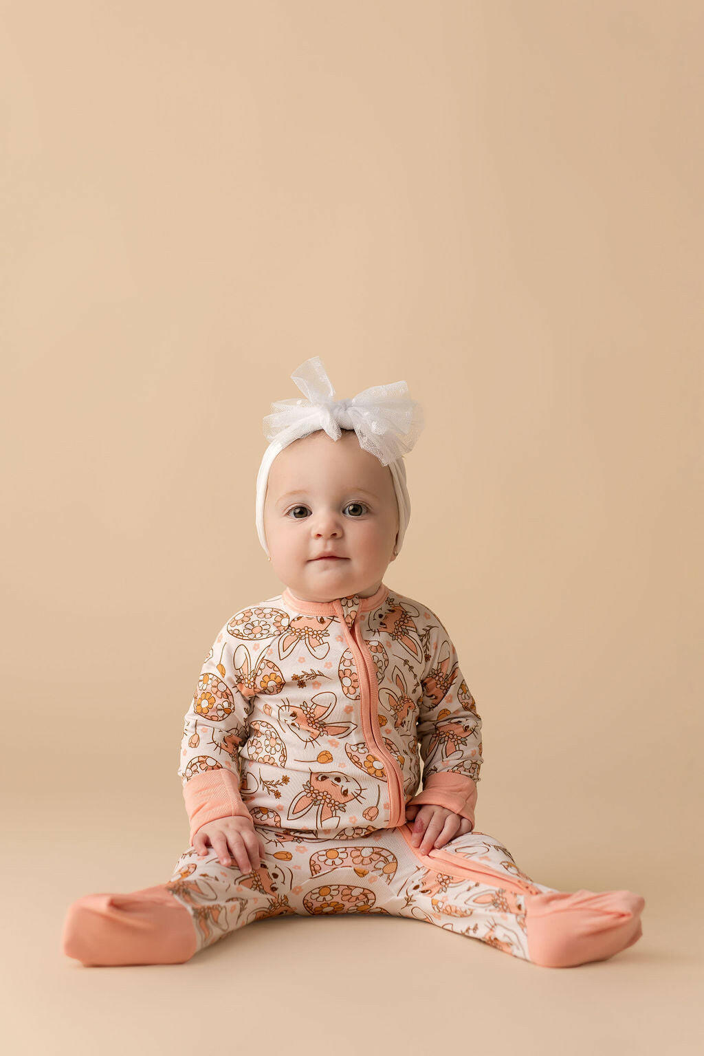 Boho Bunny Zipper Romper Baby & Toddler In my Jammers