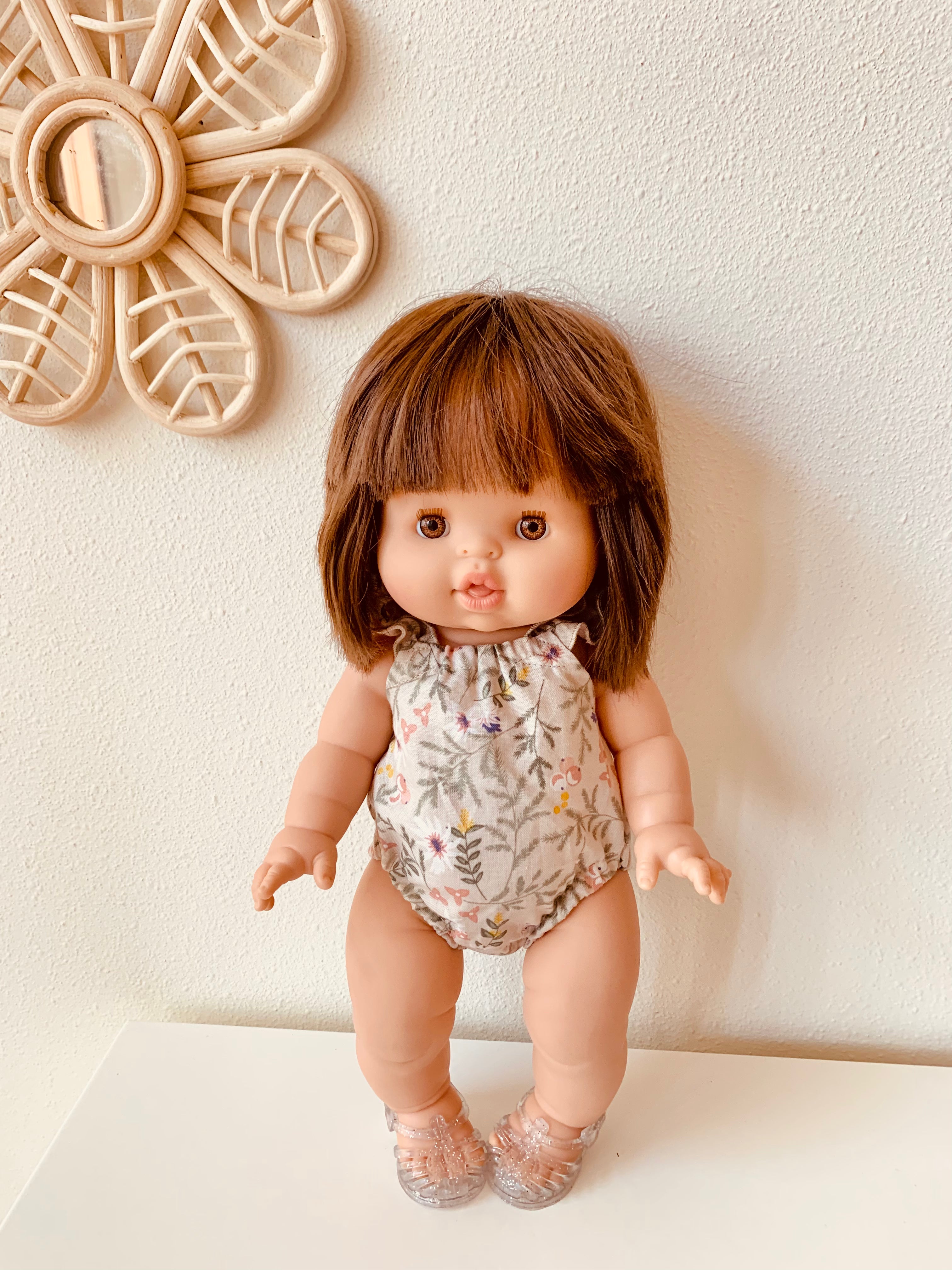 Spring Floral Doll Romper Doll Clothing Little Wonder & Co. Spring Floral