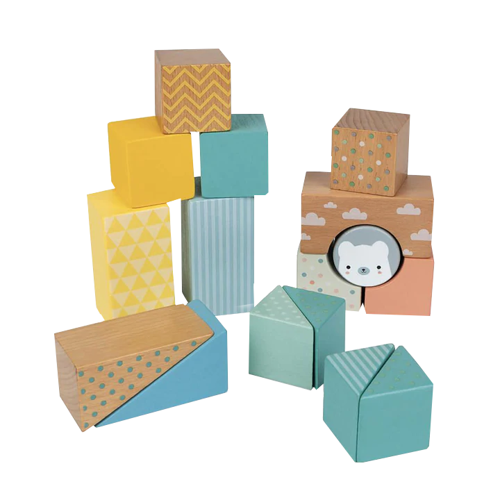 Pure Pull-Along Blocks Cart Blocks Janod